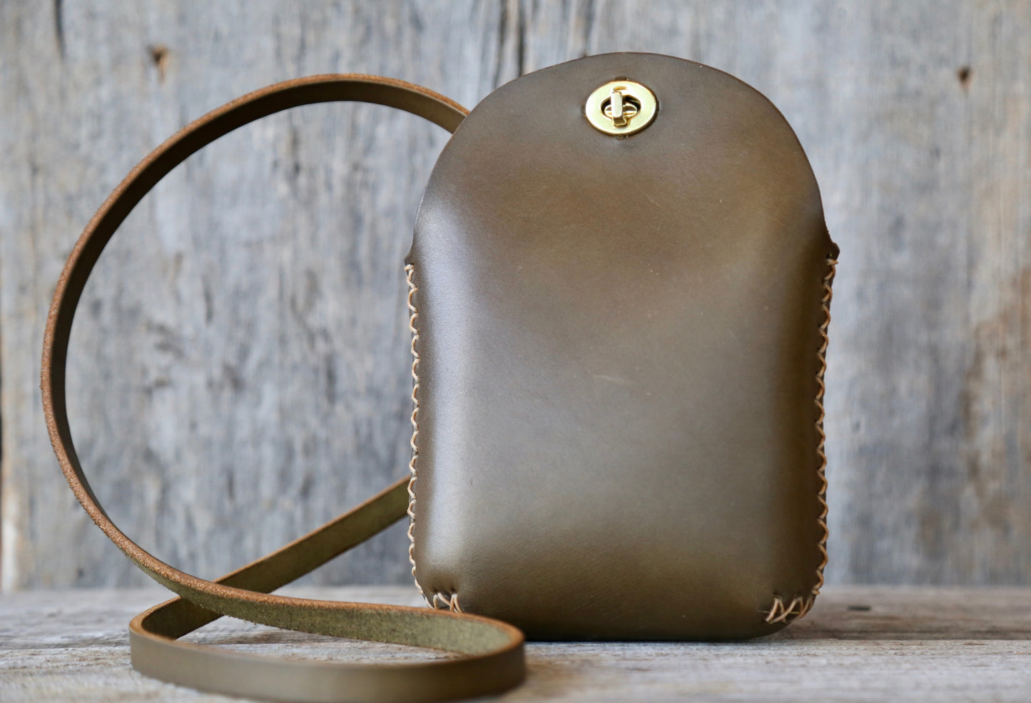 Olive Green Small Minimalist Crossbody Bag