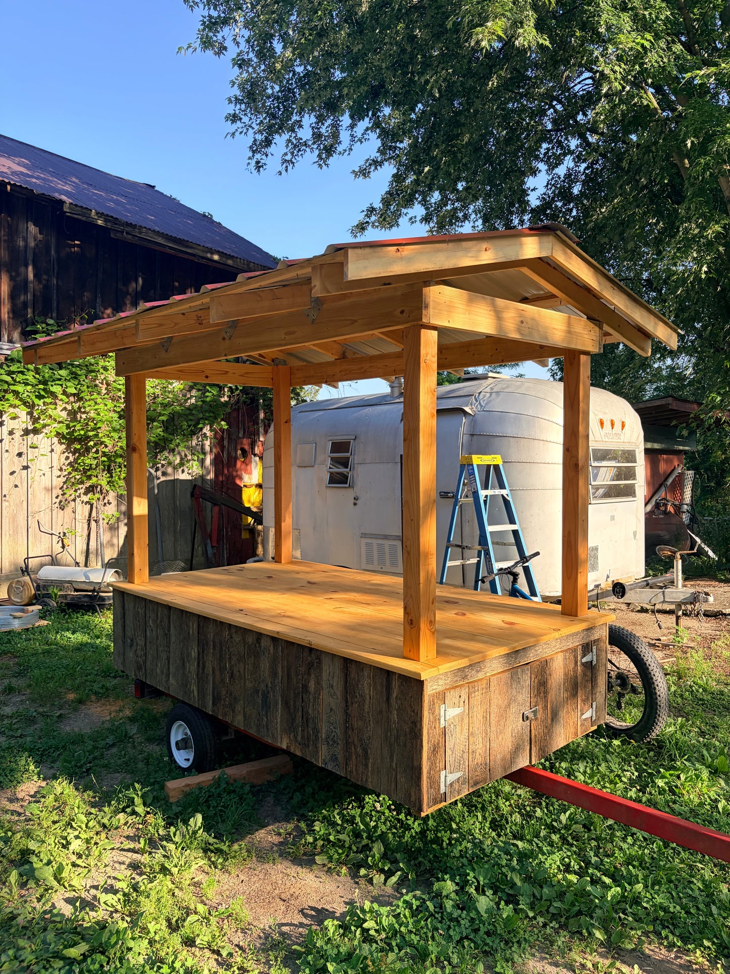 I received an Agriculinary Microgrant this year to build a new farm stand for my farm!