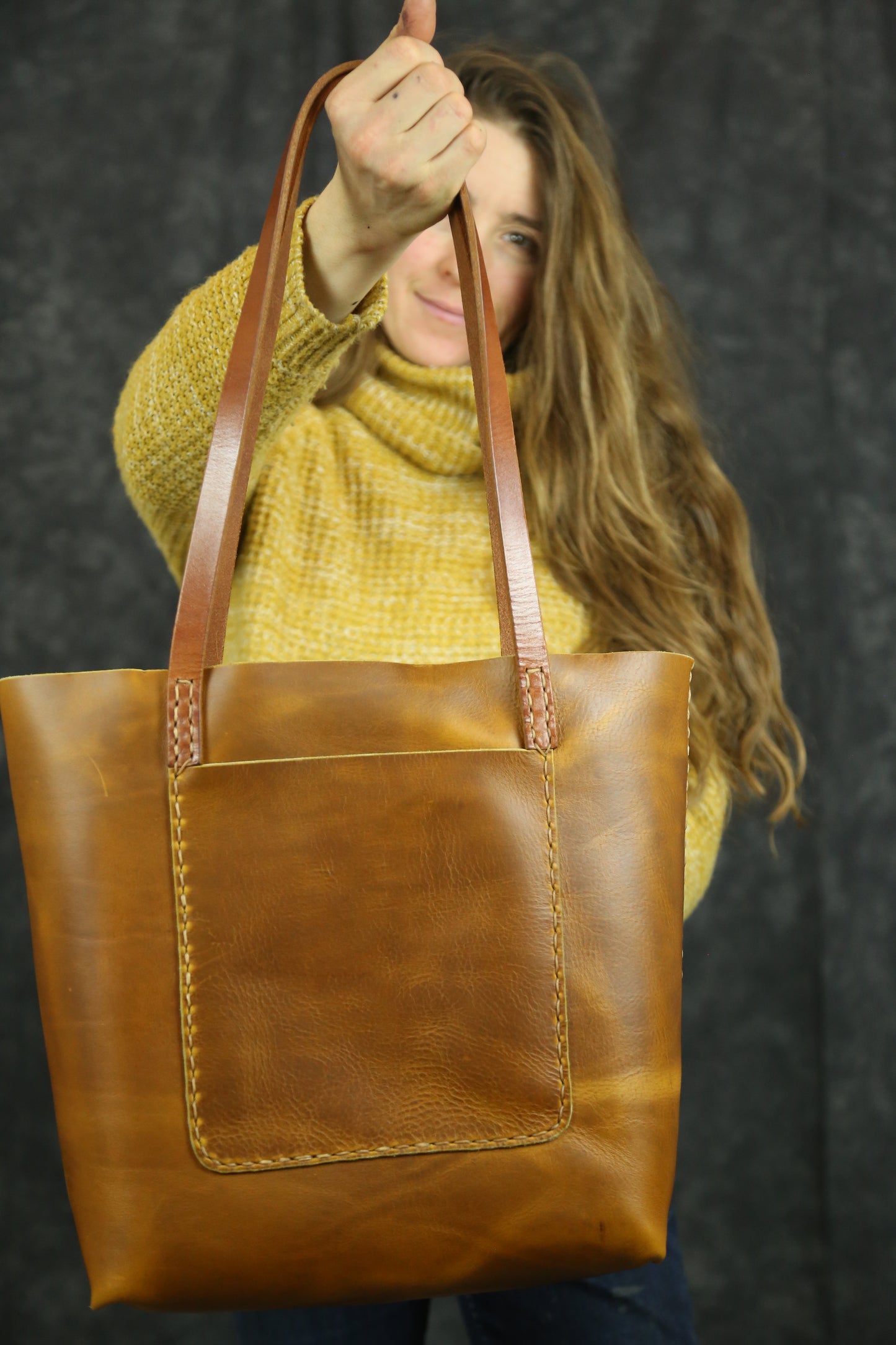 Tan Horween Tote