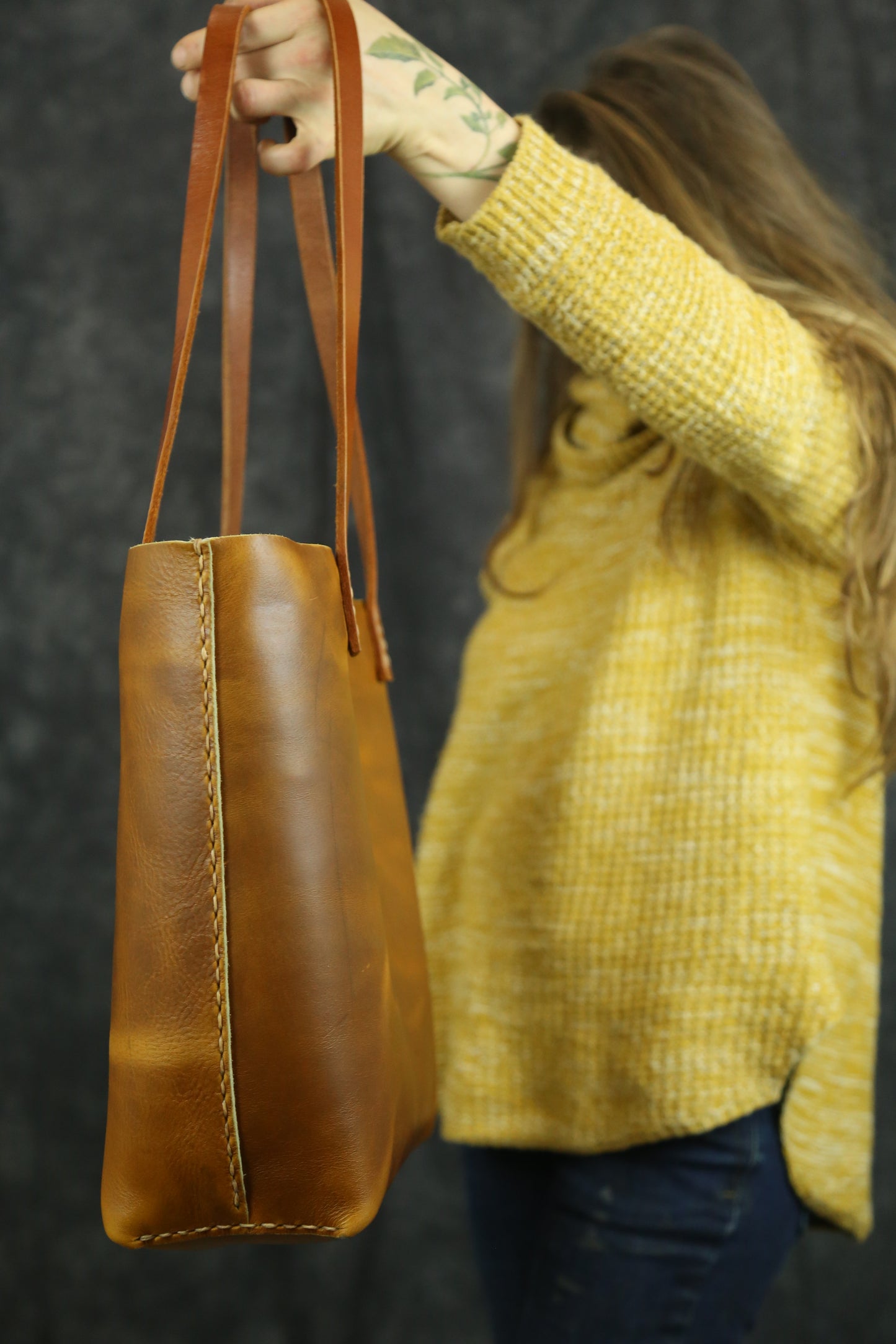Tan Horween Tote