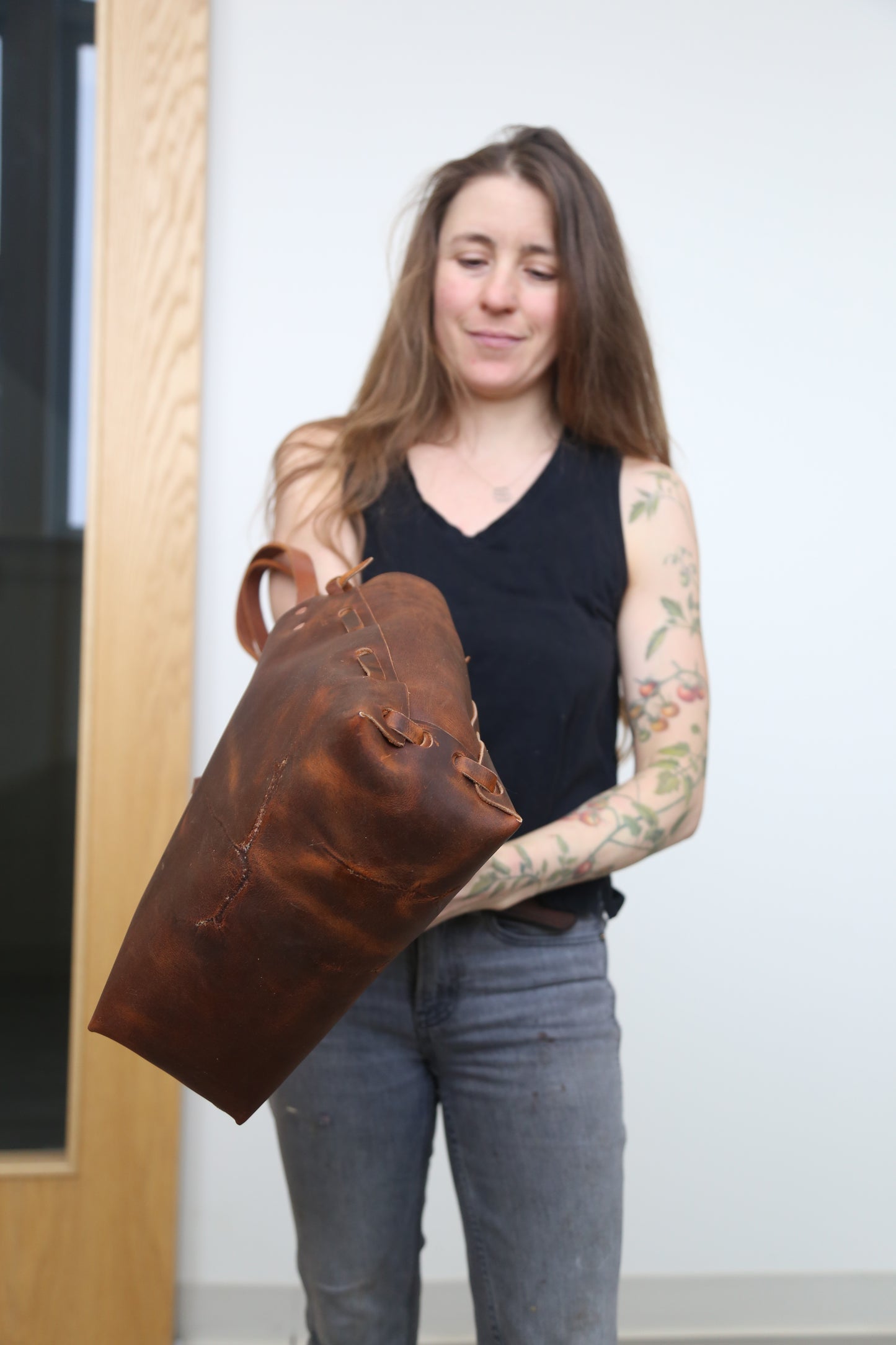 Branded Honey Woven Tote