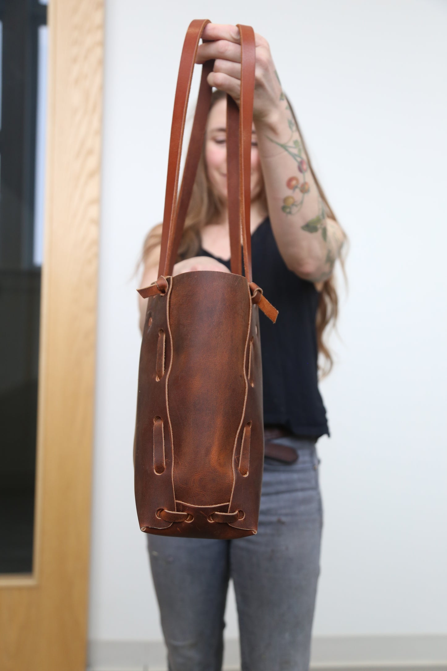 Branded Honey Woven Tote