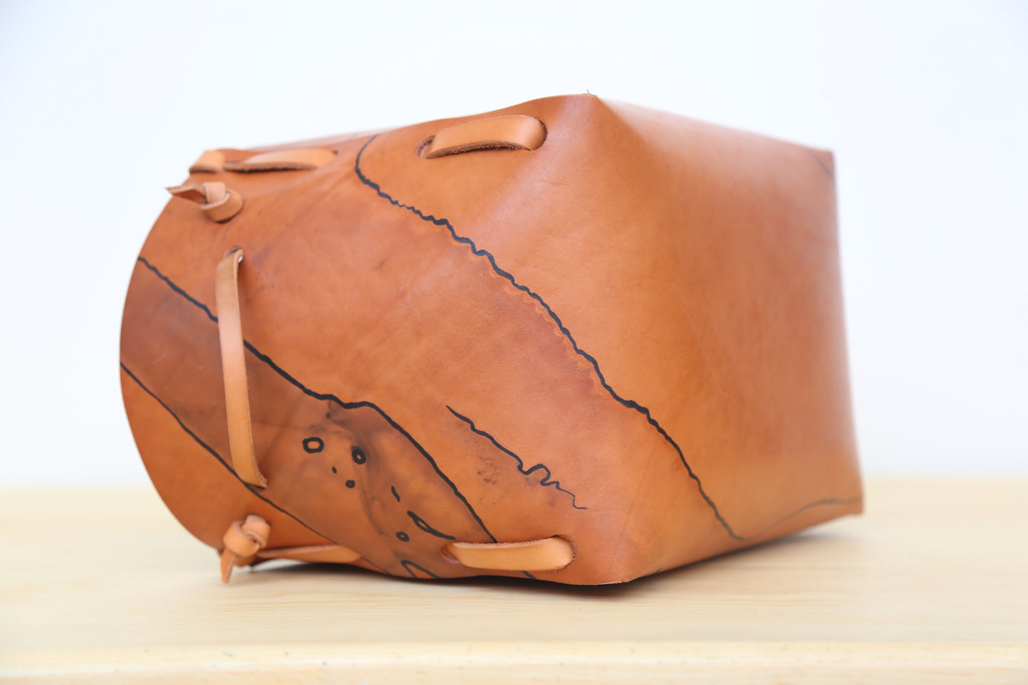 Flood no.2! Small leather basket