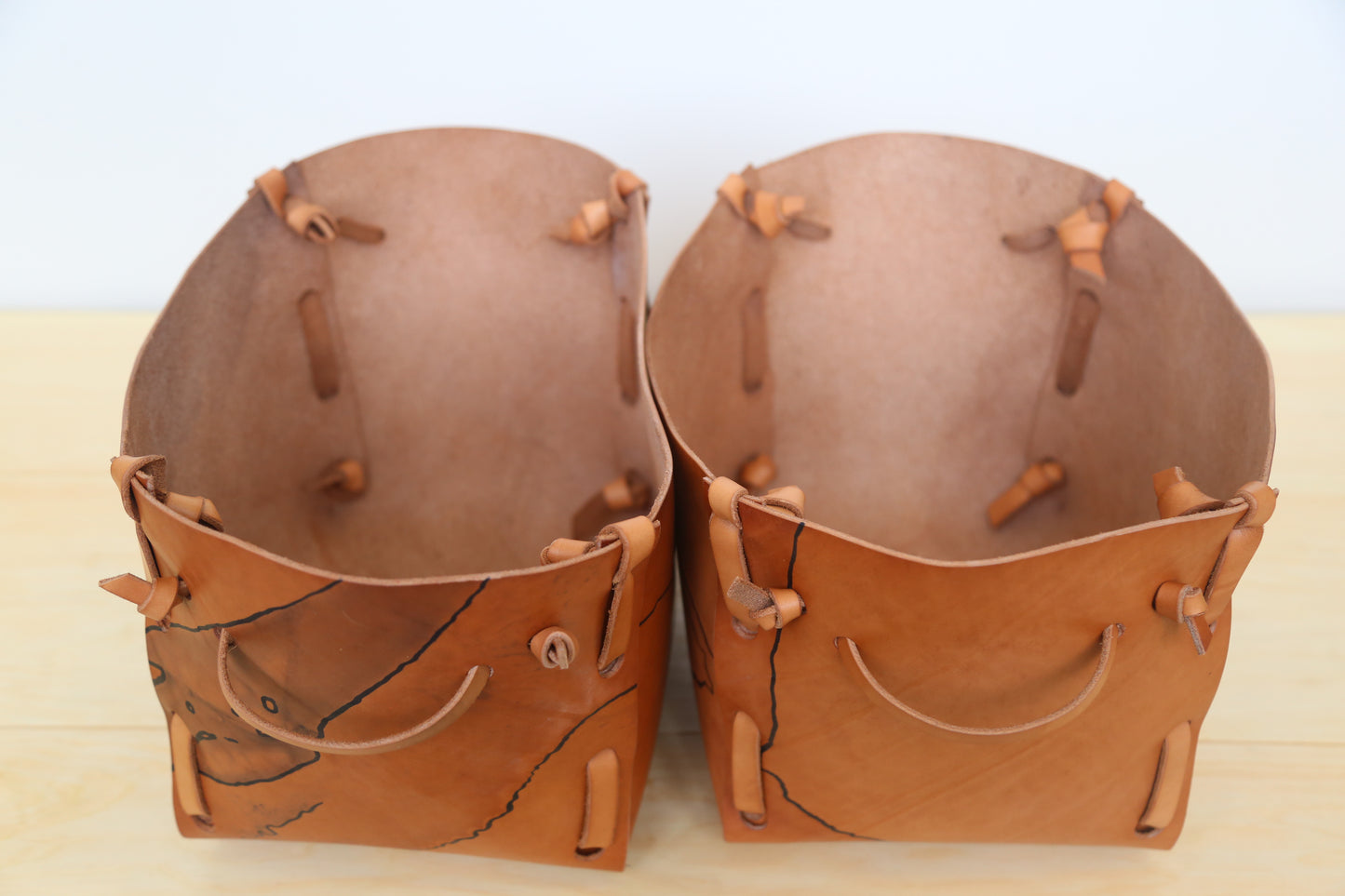 Flood no.2! Small leather basket