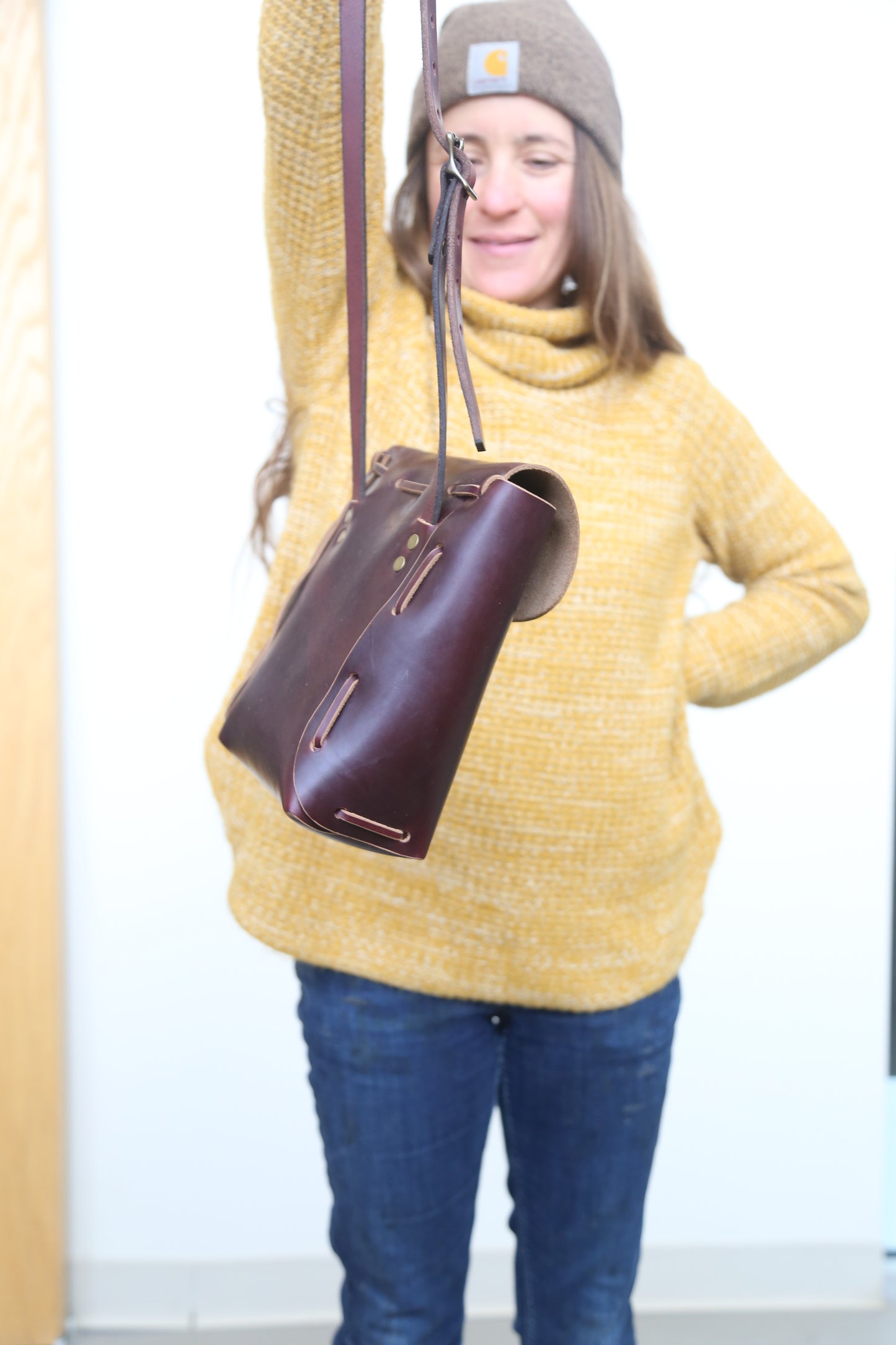 Woven Purse no.2 Burgundy