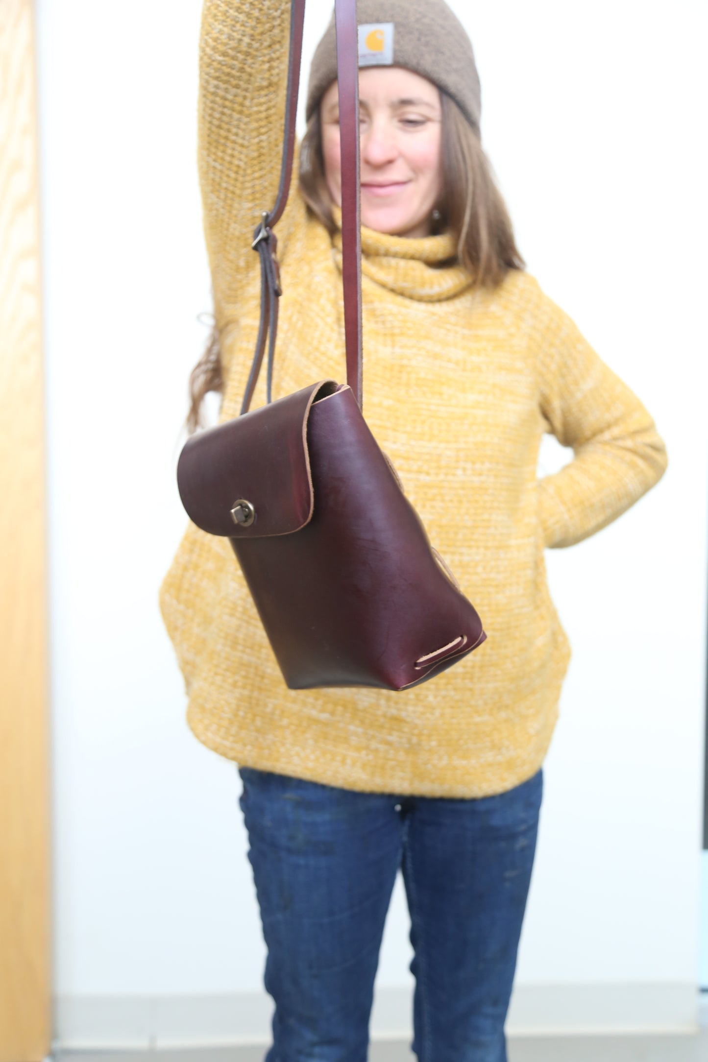 Woven Purse no.2 Burgundy