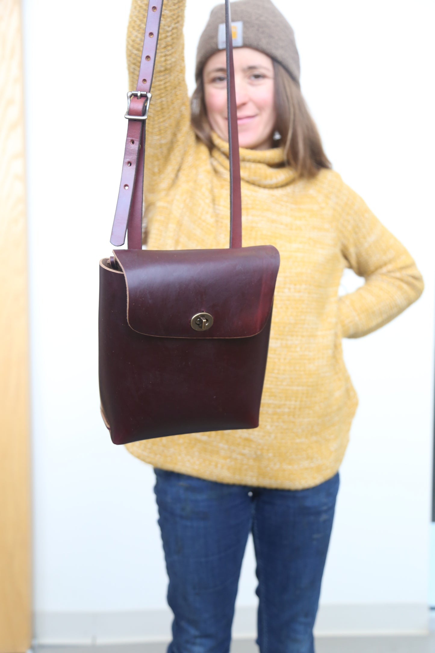 Woven Purse no.2 Burgundy